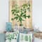 Designart - Vintage Drawing of Wild Plants - Traditional Print on Natural Pine Wood